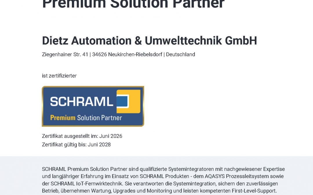 Wir sind offizieller SCHRAML Premium Solution Partner!